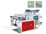 TWO LINES HEAT SEALING HEAT CUTTING BAG MAKING MACHINE