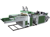 HIGH SPEED TWO LINES HOT SEALING HOT CUTTING BAG MAKING MACHINE